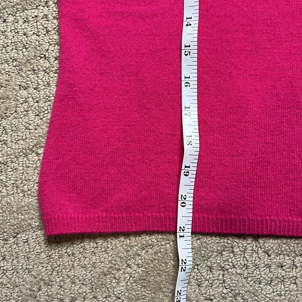 White + Warren Pink Crew Neck Sweater - Picture 6 of 6